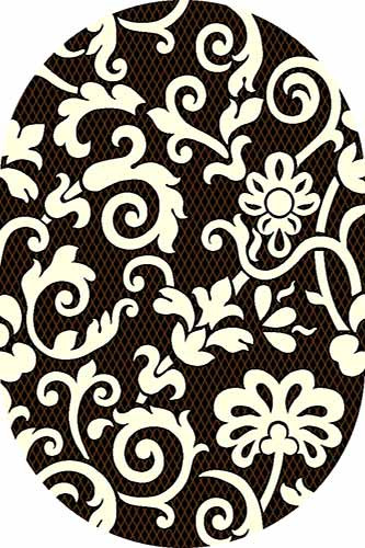 Овальный ковер VISION DELUXE carving V824 BLACK-CREAM Российский ковер ВИЖН ДЕЛЮКС фабрики Меринос V824 BLACK-CREAM Цена указана за 1 квадратный метр