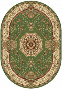 Овальный ковер BUHARA D037 GREEN