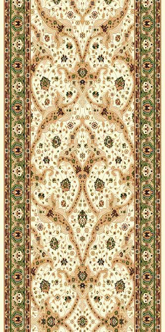 Ковровая дорожка LAGUNA D140 CREAM-GREEN Российский ковер ЛАГУНА фабрики Меринос D140 CREAM-GREEN Цена указана за 1 квадратный метр