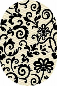 Овальный ковер VISION DELUXE carving V824 L.CREAM