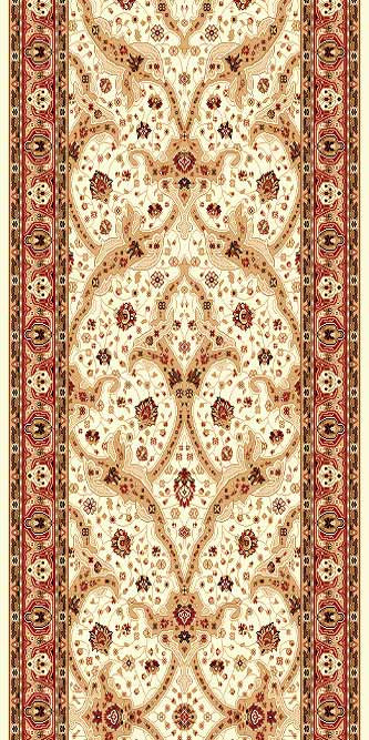 Ковровая дорожка LAGUNA D140 CREAM-RED Российский ковер ЛАГУНА фабрики Меринос D140 CREAM-RED Цена указана за 1 квадратный метр