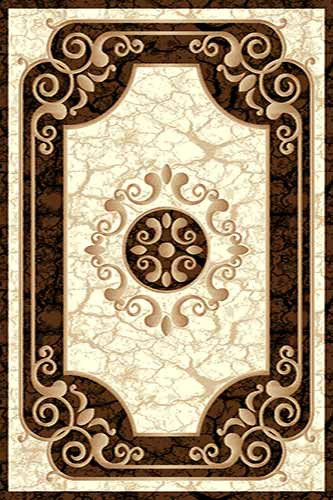 Прямоугольный ковер VISION DELUXE carving D045 CREAM-BROWN Российский ковер ВИЖН ДЕЛЮКС фабрики Меринос D045 CREAM-BROWN Цена указана за 1 квадратный метр