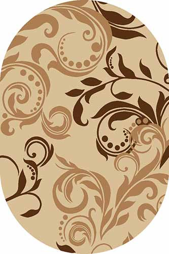 Овальный ковер VISION DELUXE carving V825 BEIGE Российский ковер ВИЖН ДЕЛЮКС фабрики Меринос V825 BEIGE Цена указана за 1 квадратный метр