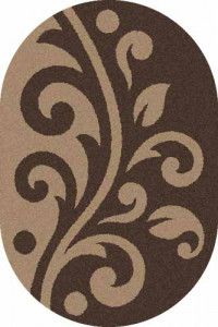 Овальный ковер PLATINUM T621 BROWN