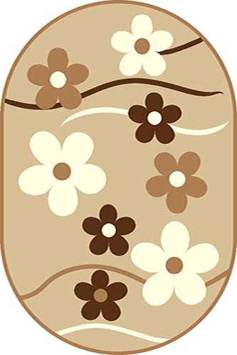 Овальный ковер VISION DELUXE carving V117 BEIGE Российский ковер ВИЖН ДЕЛЮКС фабрики Меринос V117 BEIGE Цена указана за 1 квадратный метр