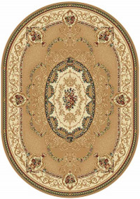 Овальный ковер BUHARA D058 BEIGE