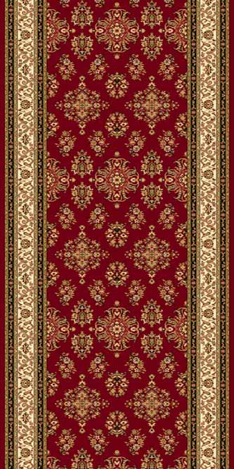 Ковровая дорожка OLYMPOS D064 RED Российский ковер ОЛИМПОС фабрики Меринос D064 RED Цена указана за 1 квадратный метр