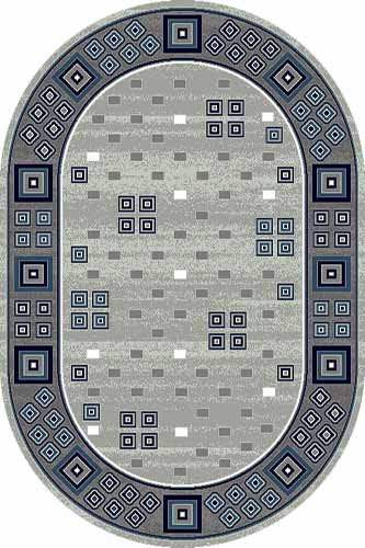 Овальный ковер SILVER D117 GRAY-BLUE Российский ковер СИЛЬВЕР фабрики Меринос D117 GRAY-BLUE Цена указана за 1 квадратный метр