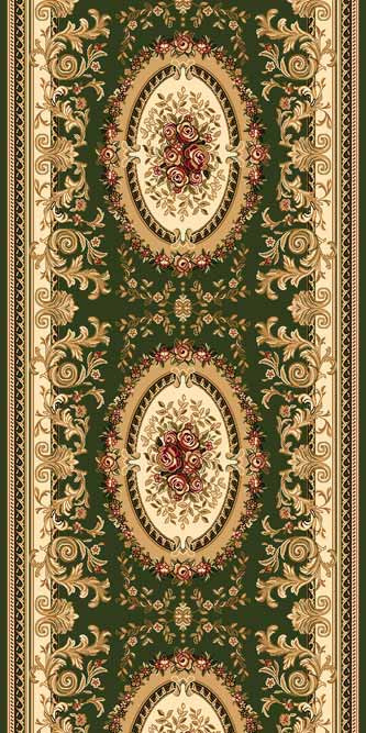Ковровая дорожка DA VINCI W450 GREEN Российский ковер DA VINCI фабрики Меринос W450 GREEN Цена указана за 1 квадратный метр