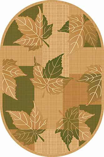 Овальный ковер KAMEA carving 4785 BEIGE-GREEN Российский ковер Камея Карвинг фабрики Меринос 4785 BEIGE-GREEN Цена указана за 1 квадратный метр