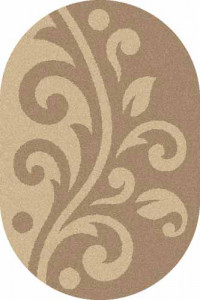 Овальный ковер PLATINUM T621 D.BEIGE