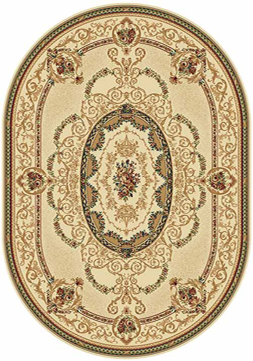 Овальный ковер BUHARA D058 CREAM Российский ковер БУХАРА фабрики Меринос D058 CREAM Цена указана за 1 квадратный метр