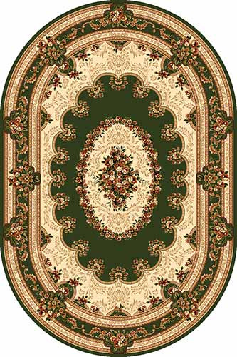 Овальный ковер DA VINCI 5440 GREEN Российский ковер DA VINCI фабрики Меринос 5440 GREEN Цена указана за 1 квадратный метр