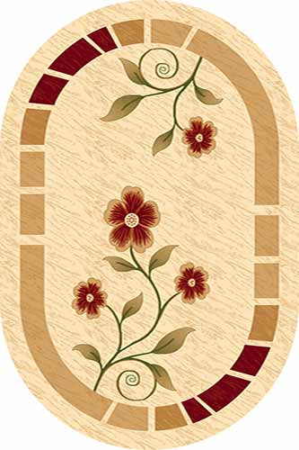 Овальный ковер KAMEA carving 4788 CREAM Российский ковер Камея Карвинг фабрики Меринос 4788 CREAM Цена указана за 1 квадратный метр