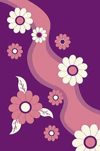 Прямоугольный ковер SUNRISE V818 VIOLET Российский ковер САНРАЙЗ фабрики Меринос V818 VIOLET Цена указана за 1 квадратный метр