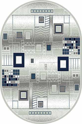 Овальный ковер SILVER D183 GRAY-BLUE Российский ковер СИЛЬВЕР фабрики Меринос D183 GRAY-BLUE Цена указана за 1 квадратный метр