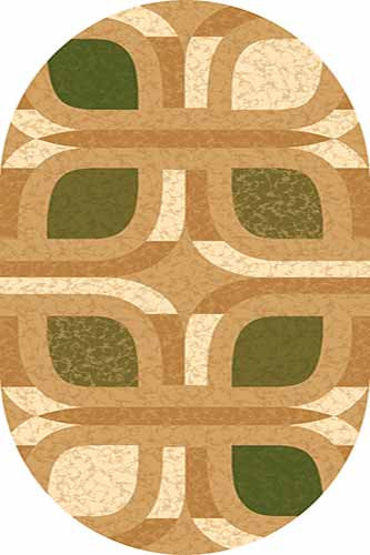 Овальный ковер KAMEA carving 4789 BEIGE-GREEN Российский ковер Камея Карвинг фабрики Меринос 4789 BEIGE-GREEN Цена указана за 1 квадратный метр