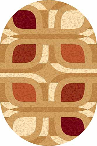 Овальный ковер KAMEA carving 4789 BEIGE-RED Российский ковер Камея Карвинг фабрики Меринос 4789 BEIGE-RED Цена указана за 1 квадратный метр