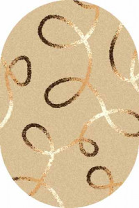 Овальный ковер COMFORT SHAGGY S612 BEIGE