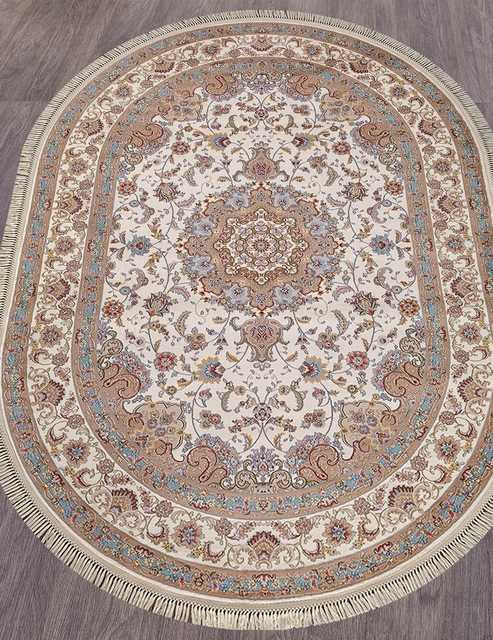 Ковёр ARAVIA-D158-CREAM-BLUE-OVAL Российский Ковёр Аравия.Цена указана за 1 кв/метр.