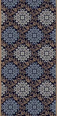Ковровая VALENCIA DELUXE D374 D.NAVY-BROWN