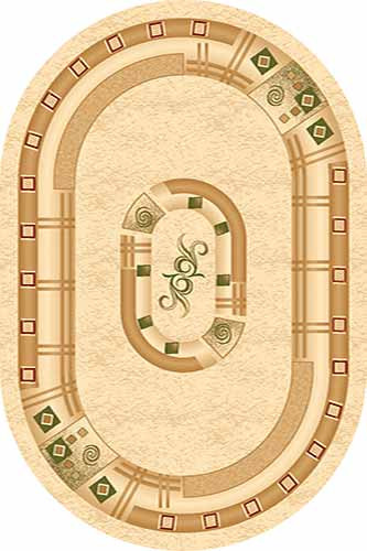 Овальный ковер KAMEA carving 5263 CREAM Российский ковер Камея Карвинг фабрики Меринос 5263 CREAM Цена указана за 1 квадратный метр