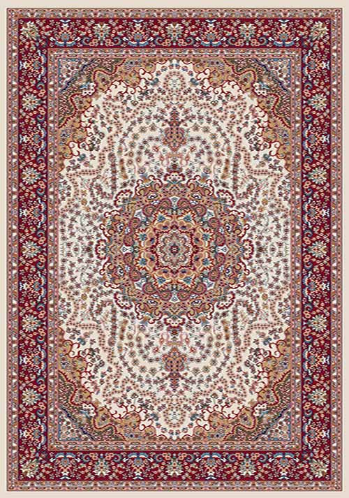 Прямоугольный ковер SHAHREZA D202 CREAM-RED Российский ковер ШАХРЕЗА фабрики Меринос D202 CREAM-RED Цена указана за 1 квадратный метр