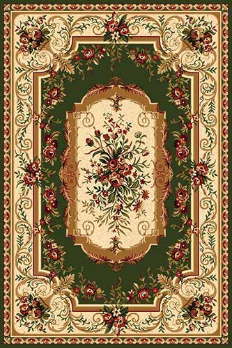 Прямоугольный ковер DA VINCI 5245 GREEN Российский ковер DA VINCI фабрики Меринос 5245 GREEN Цена указана за 1 квадратный метр