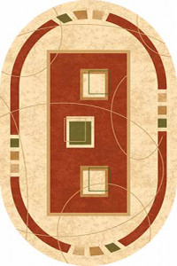 Овальный ковер KAMEA carving 5271 CREAM-TERRA