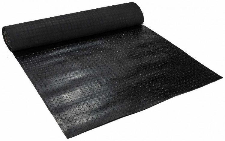 Резиновое рулонное покрытие Монетка Прочное, долговечное и морозостойкое покрытие