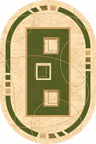 Овальный ковер KAMEA carving 5271 GREEN Российский ковер Камея Карвинг фабрики Меринос 5271 GREEN Цена указана за 1 квадратный метр