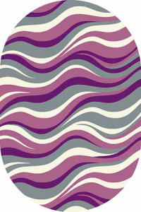 Овальный ковер SUNRISE V817 GRAY-LILAC