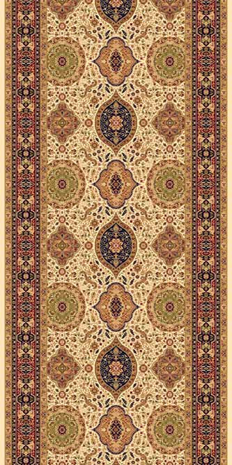 Ковровая дорожка IZMIR D101 CREAM Российский ковер Измир фабрики Меринос D101 CREAM Цена указана за 1 квадратный метр