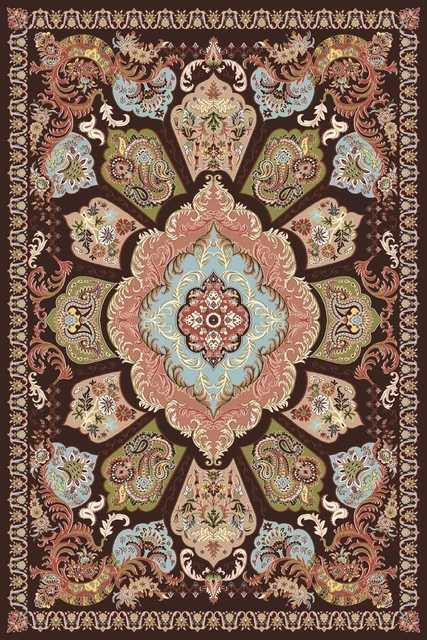 Ковёр ARAVIA-D428-BROWN-PINK-STAN Российский Ковёр Аравия.Цена указана за 1 кв/метр.