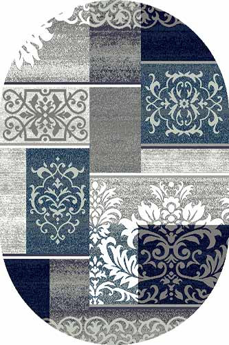 Овальный ковер SILVER D216 GRAY-BLUE Российский ковер СИЛЬВЕР фабрики Меринос D216 GRAY-BLUE Цена указана за 1 квадратный метр
