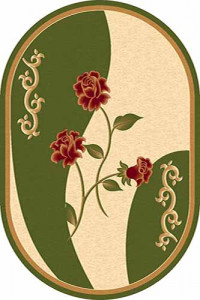 Овальный ковер KAMEA carving 5275 GREEN