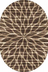Овальный ковер PLATINUM T626 BROWN-D.BEIGE