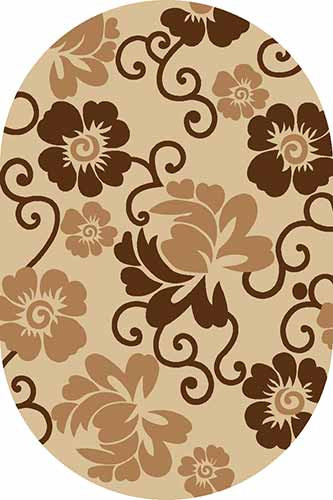 Овальный ковер SUNRISE V142 BEIGE Российский ковер САНРАЙЗ фабрики Меринос V142 BEIGE Цена указана за 1 квадратный метр