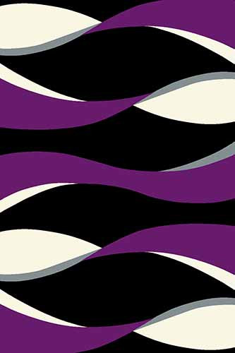 Прямоугольный ковер VISION DELUXE carving V811 BLACK-VIOLET Российский ковер ВИЖН ДЕЛЮКС фабрики Меринос V811 BLACK-VIOLET Цена указана за 1 квадратный метр