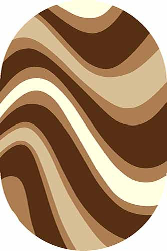 Овальный ковер VISION DELUXE carving V802 BROWN Российский ковер ВИЖН ДЕЛЮКС фабрики Меринос V802 BROWN Цена указана за 1 квадратный метр