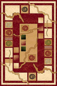 Прямоугольный ковер OLYMPOS D077 RED