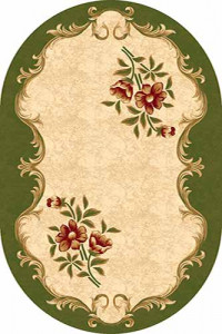 Овальный ковер KAMEA carving 5277 GREEN