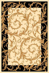 Прямоугольный ковер OLYMPOS D156 CREAM-BLACK