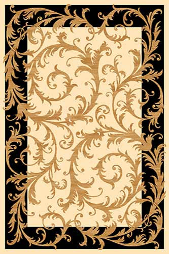 Прямоугольный ковер OLYMPOS D156 CREAM-BLACK Российский ковер ОЛИМПОС фабрики Меринос D156 CREAM-BLACK Цена указана за 1 квадратный метр