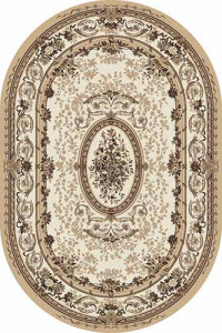 Овальный ковер VALENCIA DELUXE W490 BEIGE-BROWN