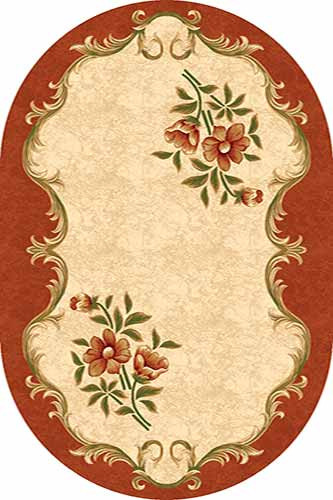 Овальный ковер KAMEA carving 5277 TERRA Российский ковер Камея Карвинг фабрики Меринос 5277 TERRA Цена указана за 1 квадратный метр