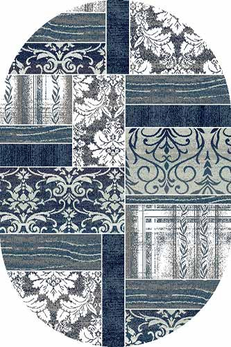 Овальный ковер SILVER D220 GRAY-BLUE Российский ковер СИЛЬВЕР фабрики Меринос D220 GRAY-BLUE Цена указана за 1 квадратный метр