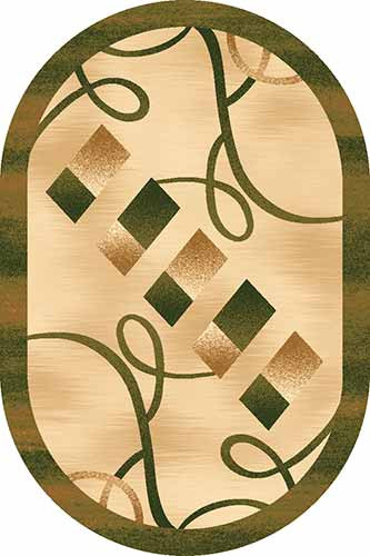 Овальный ковер DA VINCI D054 BEIGE-GREEN Российский ковер DA VINCI фабрики Меринос D054 BEIGE-GREEN Цена указана за 1 квадратный метр