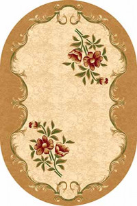 Овальный ковер KAMEA carving 5277 YELLOW