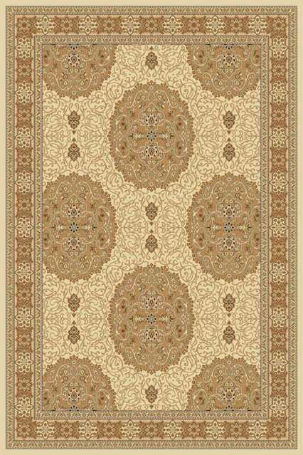 Прямоугольный ковер BUHARA D1902 CREAM Российский ковер БУХАРА фабрики Меринос P035 RED Цена указана за 1 квадратный метр